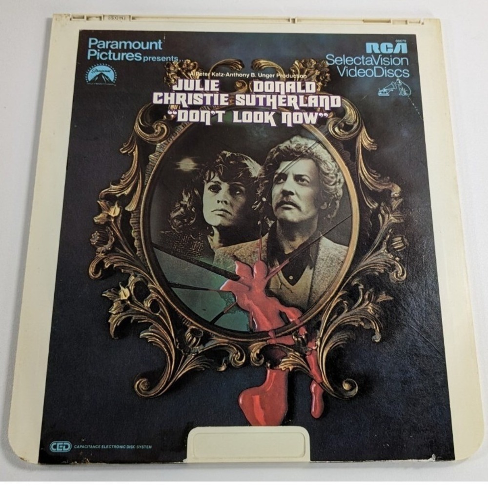 Don't Look Now RCA SelectaVision VideoDisc CED Julie Christie Donald Sutherland